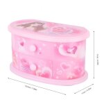 Boîte à bijoux en forme de coeur avec ballerine dansante et miroir pour filles (rose) - surenhap Boîte à bijoux en forme de coeur avec ballerine dansante et miroir pour filles (rose) - surenhap