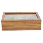 Boite a bijoux verre et bois