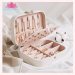 Bote  bijoux - pu lgante bote  bijoux portable - voyage / stockage  domicile - mini bote  bijoux ...