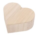 Bote  bijoux - tmishion - coeur - bois naturel - design lgant - 10x9x42 cm