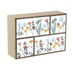 Bote  bijoux - versa - selene - 11 x 32 x 32 cm - bois mdf - lgante