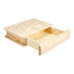 Boite en bois en forme livre 19 x 14. 4 cm h 4. 2 cm