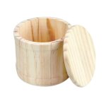 Boite en bois ronde 105 cm h 93 cm