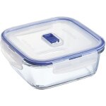 Bote carre en verre - luminarc - pure box active - 122 cl - rsistante - hermtique