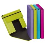 Bo�te de classement - pagna - trend colours - format a4 - 3 rabats int�rieurs - fermeture � �lastique ...