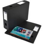 Boite de classement - oxford - memphis - polypropyl�ne durable - dos 80mm - 240 x 320mm - noir