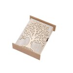 Bote  cls - yyv - arbre de vie - bois massif - 6 crochets - dcoration intrieure