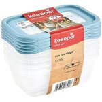 Bo�tes de cong�lation - keeeper - mia magic ice - 5 x 500 ml - r�inscriptible - nordic blue