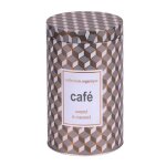 Urban living - bo�te � caf� organique - diam. 10 x h. 18 cm - gris