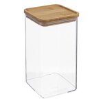 5five - bote de conservation carre couvercle bambou eske 15l
