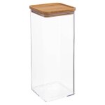 5five - bote de conservation carre couvercle bambou eske 2l