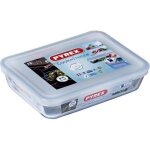 Boîte de conservation rectangulaire - pyrex - 1451004 - couvercle en plastique - verre borosilicate - ... Boîte de conservation rectangulaire - pyrex - 1451004 - couvercle en plastique - verre borosilicate - ...