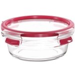 Boite de conservation ronde - tefal - verre - masterseal fresh - 0. 6 l - couvercle en plastique et joint ... Boite de conservation ronde - tefal - verre - masterseal fresh - 0. 6 l - couvercle en plastique et joint ...