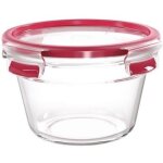 Boite de conservation ronde - tefal - verre - masterseal fresh - 0. 9 l - couvercle en plastique et joint ... Boite de conservation ronde - tefal - verre - masterseal fresh - 0. 9 l - couvercle en plastique et joint ...