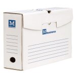 Bote darchive - majuscule - 34x25 cm - dos 20 cm - paquet de 10 - carton ondul rigide