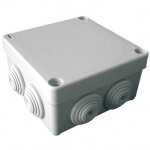 Bo�te de d�rivation carr�e - inotech - 100x100x50 mm - blanc - rectangulaire