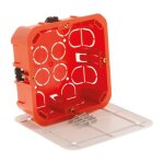 Bo�te de d�rivation cloison s�che 100x100x40mm - rouge - zenitech