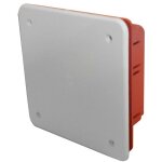 Bote de drivation  encastrer 92 x 92 x 45mm - rouge - zenitech