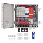 Bote de disjoncteur solaire - vevor boitier de jonction solaire bote de combinaison pv 4 cordes 10 ...