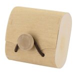 Boite drag�e copeaux en bois 6. 2 x 3 h 6 cm