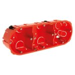 Triple bo�te dencastrement horizontale �65x40mm - zenitech