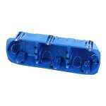 Triple bote dencastrement multimat patte mtal - bleu - blm