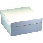 Botes  gteau - papstar - lot de 10 - carres - 30 x 30 x 13 cm - paisseur 600 g / m