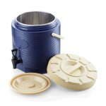 Boite isotherme repas chaud - ich - zapfe. de - 12 l - acier inoxydable - couleur bleu - distributeur ...