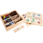 Bo�te de jeux 9 - en - 1 small foot - jeux de plateau en bois pour enfants et adultes