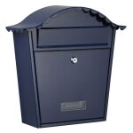 Bo�te aux lettres - paris - bleu - murale - ext�rieur - serrure unique