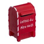 Bote aux lettres dco pre nol 5cm rouge