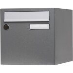 Boîte aux lettres - renz - 1 porte - acier gris - anti - vandale - extérieur Boîte aux lettres - renz - 1 porte - acier gris - anti - vandale - extérieur