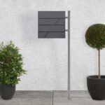 Bote aux lettres avec support bote aux lettres sur pied en acier inoxydable bote aux lettres