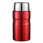 Bo�te � lunch isotherme - td� - acier inoxydable - 800ml - rouge - isolation 12 - 24h