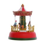 Bote  musique - shipenophy - carrousel lumineux - 11x15 cm - dcoration de nol - anim et musical