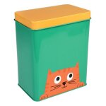 Boîte de nourriture pour chats rex london chester the cat - vert / jaune / orange - 11x16. 5x20 cm Boîte de nourriture pour chats rex london chester the cat - vert / jaune / orange - 11x16. 5x20 cm