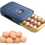 Bo�te � ?ufs - folaya - rectangulaire - plastique de qualit� alimentaire - 18 - 20 ?ufs - empilable