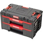 Bote  outils - qbrick system - one drawer 2 toolbox 2. 0 - 2 tiroirs - 29 l - noir