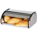 Bo�te � pain en acier inoxydable - jeobest - contemporain - design - blanc - 45 * 285 * 19cm