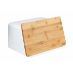 Boite � pain avec couvercle en bambou kubo blanc rangement pour le pain avec couvercle planche � d�couper ...