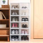 Bo�te de rangement pour chaussures - homewell - yipeema - 6 cases - blanc