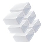 Bote de rangement pour chaussures - salutuya - 6 pices - empilable - plastique - 33x23x13 cm