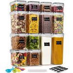 Boite rangement cuisine lot de 14boite hermetique alimentaireboite plastique alimentaire sans bpa - tiquettes ...