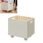 Bo�te de rangement pour livres - omabeta - grande capacit� - poign�es lat�rales - plastique - 25x24x32 ...