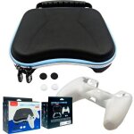 Boite de rangement - ps5 - 6 en 1 kit de protection - coque en silicone - protge joystick - noir