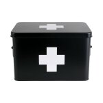 Boîte de rangement pour médicaments métal present time medium - noir - 155x16 cm Boîte de rangement pour médicaments métal present time medium - noir - 155x16 cm