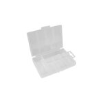 Bote de rangement - noname - 5 compartiments - plastique - 85 x 135 x 25 mm - blanc