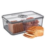 Boîte de rangement du pain ? bac à légumes pour réfrigérateur ? avec couvercle hermétique pour le pain ... Boîte de rangement du pain ? bac à légumes pour réfrigérateur ? avec couvercle hermétique pour le pain ...