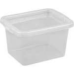 Bote de rangement - plast team - basic box 8l - transparent - ppr - (l)328 x (p)250 x (h)190 mm
