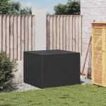 Boîte de rangement - jardin - noir - 291l - résine tressée - sac résistant à leau Boîte de rangement - jardin - noir - 291l - résine tressée - sac résistant à leau